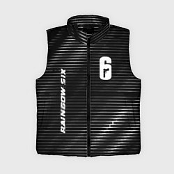 Женский жилет Rainbow Six metal cybersport lines, цвет: 3D-черный