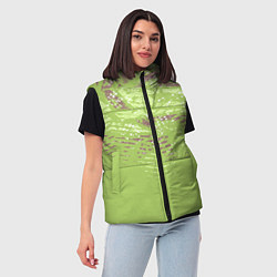 Женский жилет Крокодила кожа абстракция, цвет: 3D-красный — фото 2