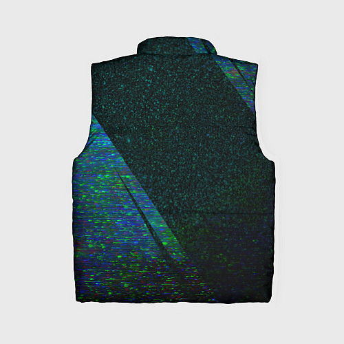 Женский жилет Scorpions glitch blue / 3D-Черный – фото 2