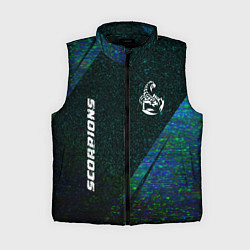 Женский жилет Scorpions glitch blue