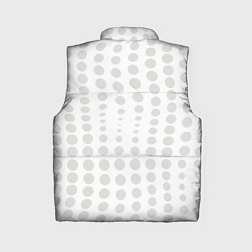Женский жилет Пятнистые оптические круги - абстрактная иллюзия / 3D-Светло-серый – фото 2