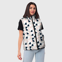 Женский жилет Узор полукруг, цвет: 3D-красный — фото 2