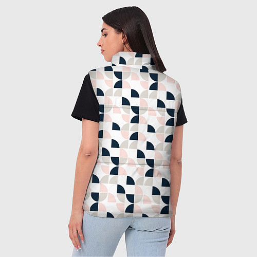 Женский жилет Узор полукруг / 3D-Красный – фото 4