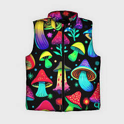 Женский жилет Биолюминесцентные кислотные грибы