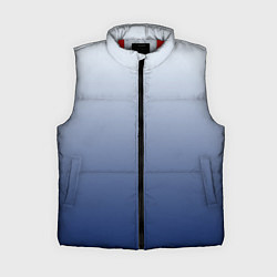 Женский жилет Бело синий градиент