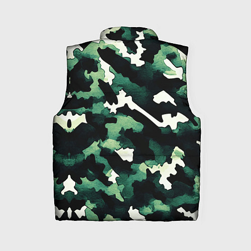 Женский жилет Яркий зелёный камуфляж / 3D-Черный – фото 2