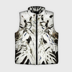 Женский жилет Black and white abstraction