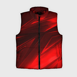 Женский жилет Абстрактные линии красный