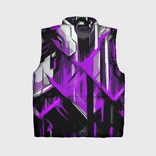 Женский жилет White and purple abstraction on a black background / 3D-Красный – фото 2