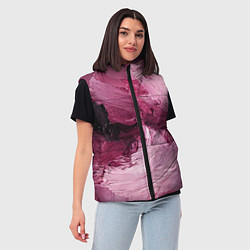 Женский жилет Розовые краски, цвет: 3D-светло-серый — фото 2