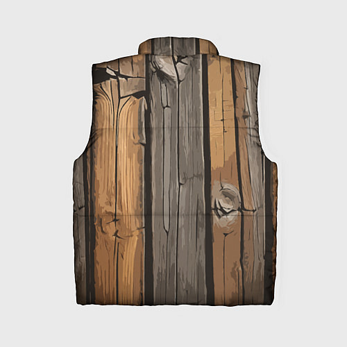 Женский жилет Old boards / 3D-Черный – фото 2