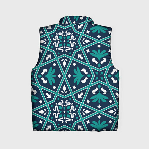 Женский жилет Геометрический узор арабеска / 3D-Черный – фото 2