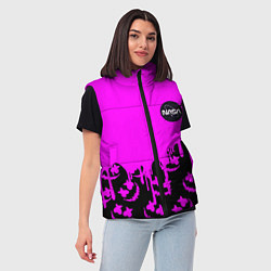 Женский жилет Marshmello neon nasa, цвет: 3D-светло-серый — фото 2