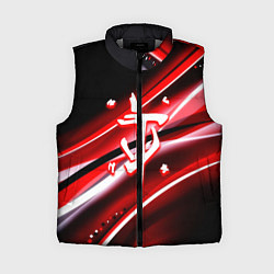 Женский жилет Doom logo geometry, цвет: 3D-светло-серый