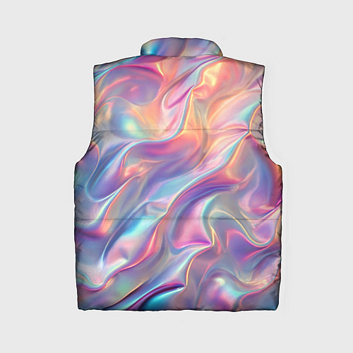 Женский жилет Перламутровый голографический градиент / 3D-Светло-серый – фото 2