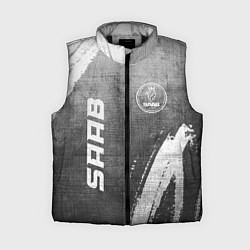 Женский жилет Saab - grey gradient вертикально, цвет: 3D-черный