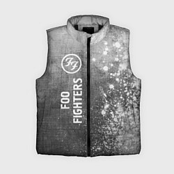 Женский жилет Foo Fighters - grey gradient по-вертикали, цвет: 3D-черный