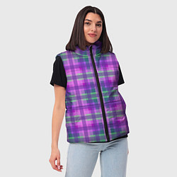 Женский жилет Клетка в полоску, цвет: 3D-светло-серый — фото 2