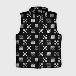Женский жилет BMW pattern, цвет: 3D-светло-серый