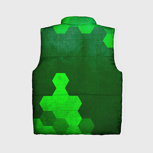 Женский жилет Quake - green gradient вертикально / 3D-Черный – фото 2