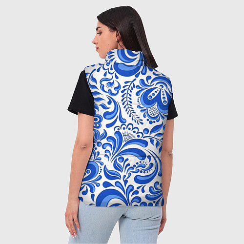 Женский жилет Русская гжель / 3D-Красный – фото 4