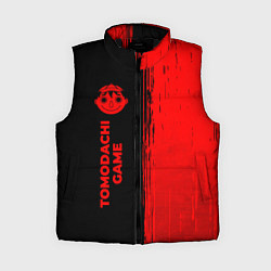 Женский жилет Tomodachi Game - red gradient по-вертикали, цвет: 3D-черный