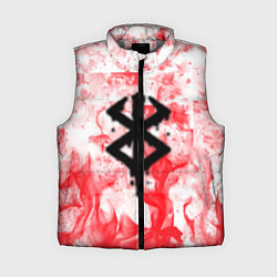 Женский жилет Берсерк лого в огне, цвет: 3D-светло-серый