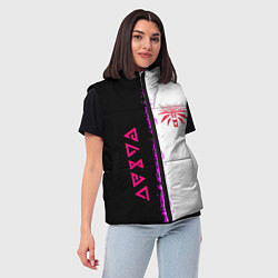 Женский жилет The Witcher logo краски, цвет: 3D-светло-серый — фото 2