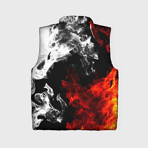 Женский жилет Битва дыма и огня / 3D-Черный – фото 2
