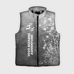 Женский жилет JoJo Bizarre Adventure - grey gradient по-вертикал, цвет: 3D-черный