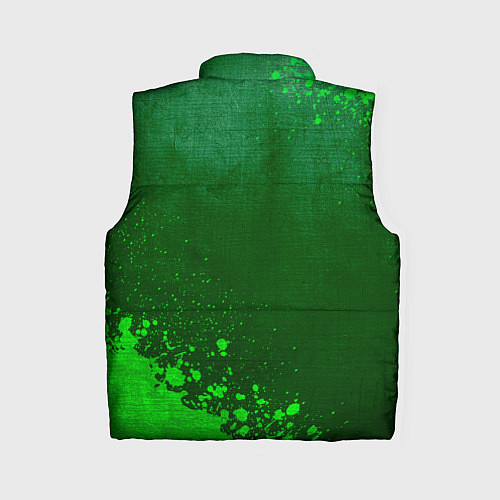 Женский жилет Die Antwoord - green gradient вертикально / 3D-Черный – фото 2