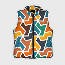 Женский жилет Геометрический узор разноцветный, цвет: 3D-черный