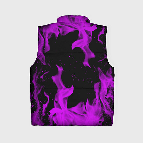 Женский жилет Неоновый огонь текстура / 3D-Светло-серый – фото 2