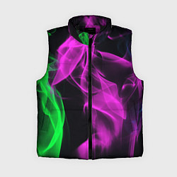 Женский жилет Неоновый огненный дым