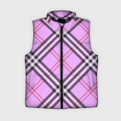 Женский жилет Стильная клетка - крупно