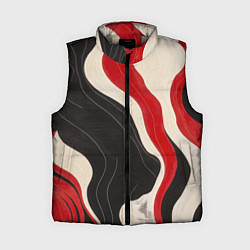 Женский жилет Абстрактные волнистые полосы