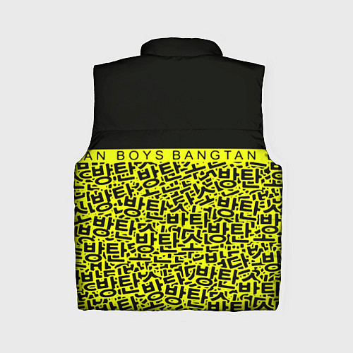 Женский жилет BTS pattern kpop / 3D-Светло-серый – фото 2
