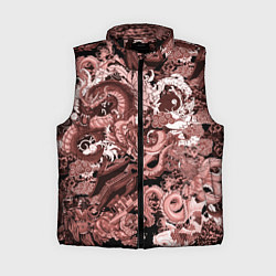 Женский жилет Драконы в японском стиле