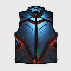 Женский жилет Разлом плит под углом с красным светом