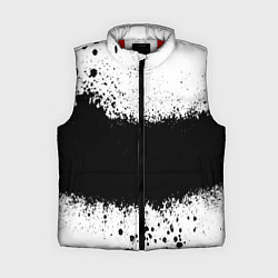 Женский жилет Просто краски чёрные, цвет: 3D-красный