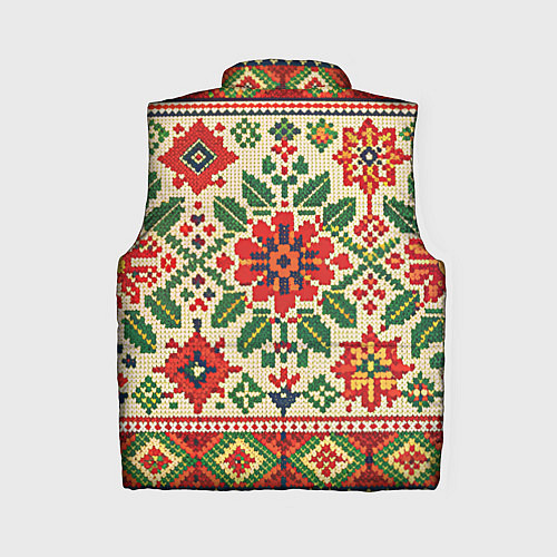 Женский жилет Славянский узор и орнамент / 3D-Черный – фото 2