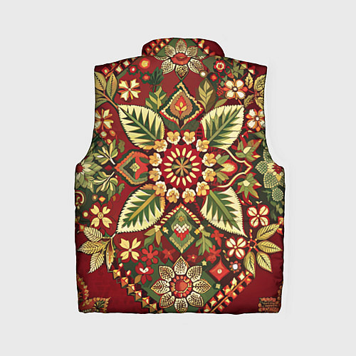 Женский жилет Русские классические узоры и орнамент / 3D-Светло-серый – фото 2
