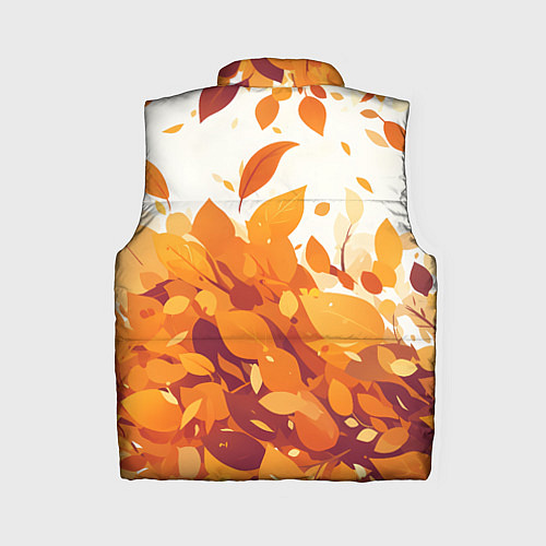 Женский жилет Осенние опавшие листья / 3D-Красный – фото 2