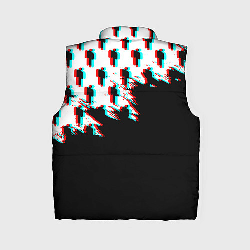 Женский жилет Billie Eilish pattern glitch / 3D-Черный – фото 2