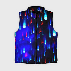 Женский жилет Космические метеориты, цвет: 3D-светло-серый