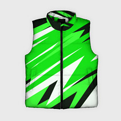 Женский жилет Geometry stripes green