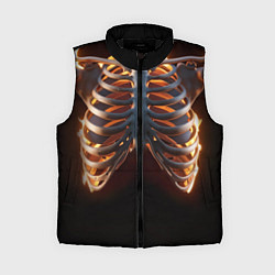 Женский жилет Скелет человека в огне