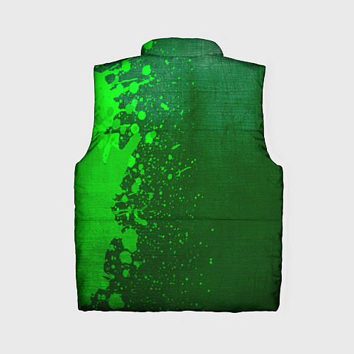 Женский жилет My Chemical Romance - green gradient по-вертикали / 3D-Черный – фото 2