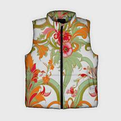 Женский жилет Яркий цветочный узор