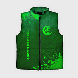 Женский жилет Angels of Death - green gradient вертикально